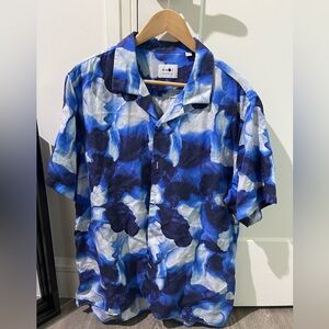 NN07 Blue and White Men's Shirt